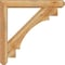 Ekena Millwork Merced Craftsman Rough Sawn Bracket w/ Offset Brace, Western Red Cedar, 6"W x 36"D x 36"H BKT0604X36X36MRC04RWR - alternate 2